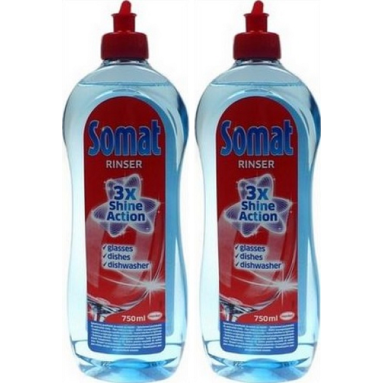 Somat Rinser 3x Shine Action Dishwasher Rinse 2 x 750 ml