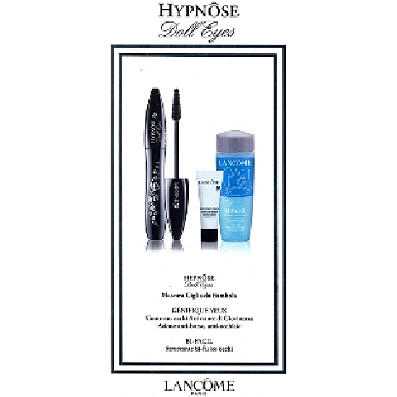 Lancome Hypnose Doll Eyes mascara + two-phase eye make-up remover 30 ml + cream 3 ml