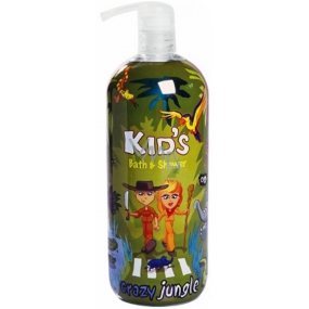 Hergon Crazy Jungle bath foam for children 950 ml