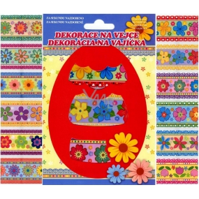 Foil for eggs flowers colored, 12 pieces in a package (shrink camisoles)