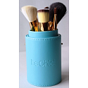 Be Chic! Blue Perfect set of 7 cosmetic brushes with synthetic, goat and pony bristles, cosmetic set