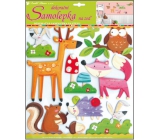 Forest animal hard paper wall stickers 39 x 31 cm