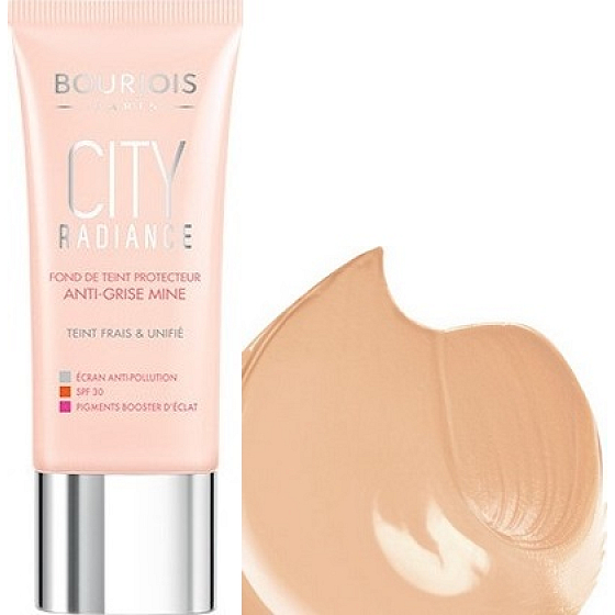 Bourjois City Radiance Foundation SPF30 Makeup 02 Vanille 30 ml