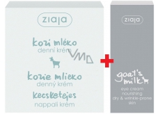 Ziaja Kozí mléko denní krém 50ml + Kozí mléko oční krém 15 ml, duopack
