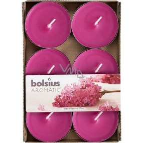 Bolsius Aromatic Maxi Lilac Blossom - Lilac scented tealights 6 pieces, burning time 8 hours