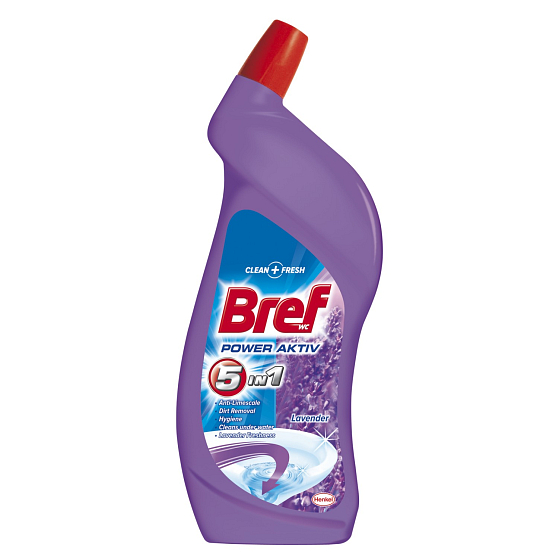 Bref Lavender 5 in 1 toilet gel cleaner 750 ml
