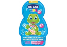 On line Kids Bubble Gum - Žvýkačka 2v1 šampón a sprchový gel 250 ml