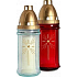 Bispol Glass lamp Cross 22 cm 3 days 3004