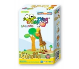 Jumping Clay Savana - Žirafa samoschnoucí modelovací hmota 56 g + papírová maketa + plastové tvořítko 5+