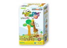 Jumping Clay Savana - Giraffe self-drying modeling clay 56 g + paper model + plastic box 5+