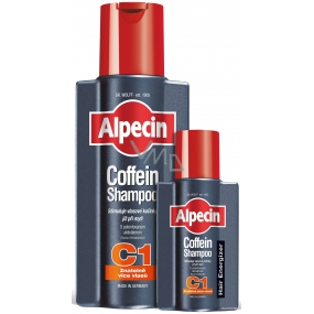 Alpecin Energizer Caffeine C1, Caffeine shampoo stimulates hair growth, slows down hereditary hair loss 250 ml + 75 ml, duopack