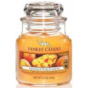 Yankee Candle Mango Peach Salsa - Mango and Peach Salsa Scented Candle Classic Small Glass 104 g