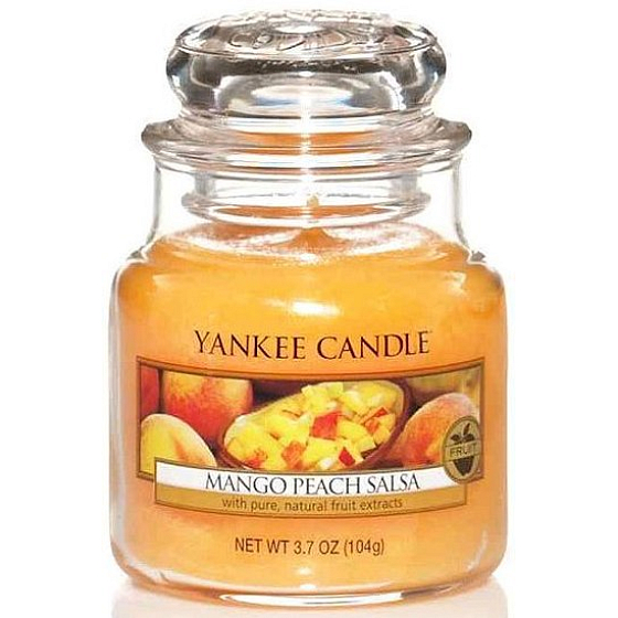 Yankee Candle Mango Peach Salsa - Mango and Peach Salsa Scented Candle Classic Small Glass 104 g