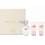 Salvatore Ferragamo Amo Ferragamo Per Lei perfumed water for women 50 ml +  body lotion 50 ml + shower gel 50 ml, gift set - VMD parfumerie - drogerie