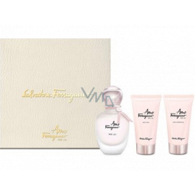 Salvatore Ferragamo Amo Ferragamo Per Lei perfumed water for women 50 ml + body lotion 50 ml + shower gel 50 ml, gift set