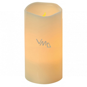 Emos LED candle lit amber, 7.5 x 15 cm
