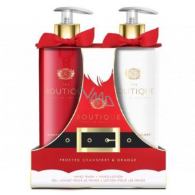 Grace Cole Frosted Cranberry & Orange liquid soap dispenser 00 ml + hand lotion dispenser 500 ml, cosmetic set