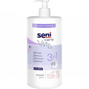 Seni Care 3in1 Cleansing body rinse-free cream Ph 5.5, 3% Urea 1000 ml dispenser