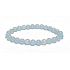 Aquamarine bracelet elastic natural stone, ball 6 mm / 16-17 cm, sailor stone, healing power of the ocean