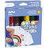 Apli Color Sticks tempera paints for textile mix of colours 6 x 6 g, set
