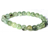 Prehnit bracelet elastic natural stone, ball 8 mm / 16-17 cm, pure mind stone