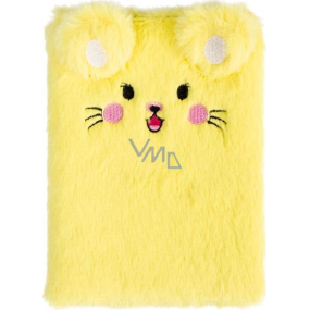 Albi Fluffy notebook B6 Yellow 112 sheets