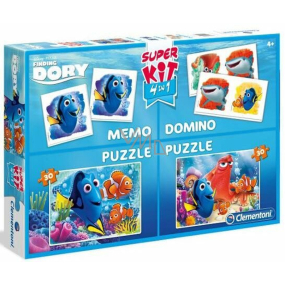 Clementoni Puzzle, Dominoes and Pexeso 4in1 Finding Dory 2 x 30 pieces, recommended age 4+