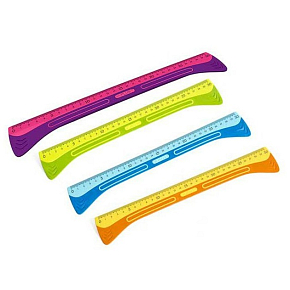 Y-Plus+ Handle combination plastic ruler 30 cm 1 piece different colours