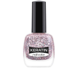 Golden Rose Keratin Nail Color Glitter Nail Lacquer 410 10,5 ml