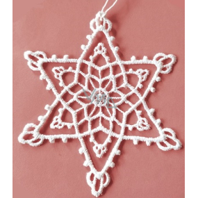 Crochet star for hanging 10 cm