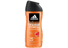 Adidas Team Force 3in1 shower gel for body, hair and skin for men 250 ml