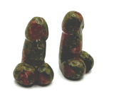 Unakite Penis for happiness, natural stone for building about 3 cm, stone of personal growth and visions