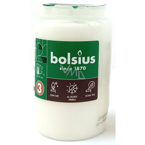 Bolsius oil composite candle white, burning time 50 hours 59 x 94 mm