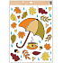 Window film autumn coloured umbrella 35 x 50 cm