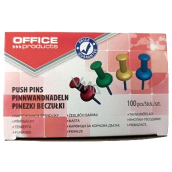 Office Products plastic thumbtacks 100 pieces