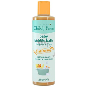 Childs Farm Baby Oat Derma bubble bath without perfume for dry and itchy skin prone to eczema 250 ml