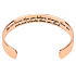 Stainless steel bracelet gold-plated with engraving You are braver..., open cuff, 2.5 mm
