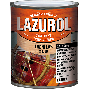Lazurol S1119 boat varnish resistant varnish for wood colorless, glossy 750 ml Lazurol S1119 boat varnish resistant varnish for wood colorless, glossy 750 ml