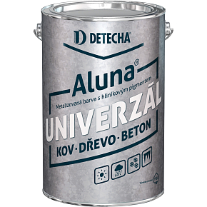 Detecha Aluna aluminum paint for metal concrete wood, silver, 4 kg