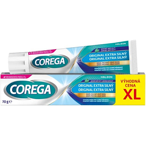 Corega Original extra strong denture adhesive cream XL, 70 g