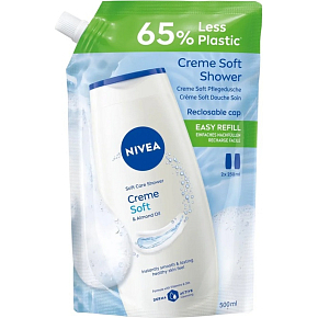 NIVEA SHOWER GEL 500 ML CREME SOFT REFILL 4067