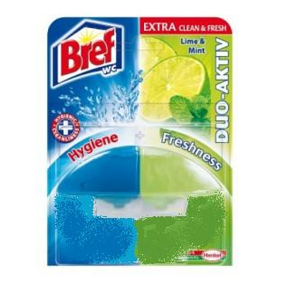 Bref Duo Aktiv Extra Clean & Fresh Lime and Mint WC gel refill 60 ml