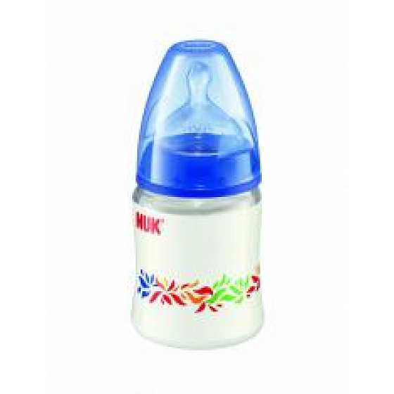 Nuk Bottle plastic teat silicone size M = milk 150 ml