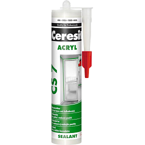 Ceresit CS 7 acrylic white sealant, 280 ml
