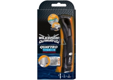 Wilkinson Quattro Titanium Precision holící strojek 1 kus a 1 náhradní hlavice