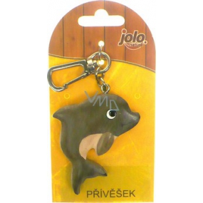 Nekupto Jolo Natura Large Wooden Pendant Dolphin 1 piece