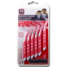 Soft Dent interdental brush curved XS 0.4 mm 6 pieces