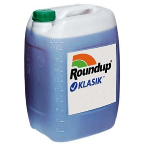 Roundup Klasic kills perennial and annual weeds of 20 l