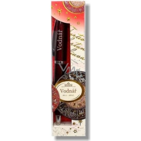 Nekupto Monogram luxury gift pen with zodiac sign Aquarius
