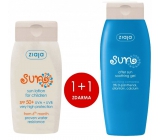 Ziaja Sun Sopot SPF50+ voděodolné mléko na opalování 125 ml + Sun zklidňující gel po opalování 200 ml, duopack
